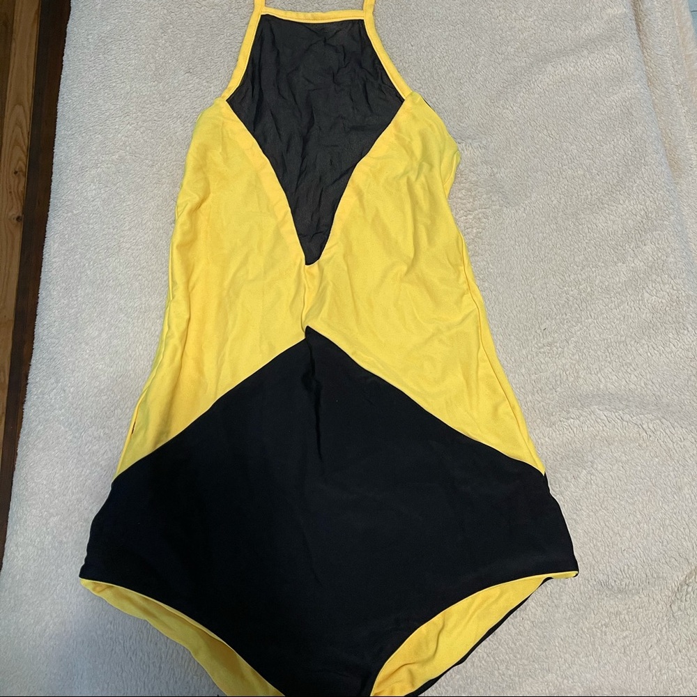 Reversible Color Block One Piece Swimsuit - image 1